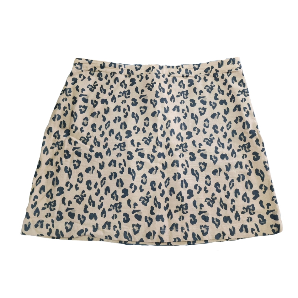 Marley Lilly Womens Skirt XL Leopard Print